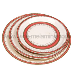 Melamine Plate Set, 18 Inch