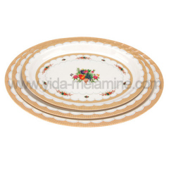 Oval Soup Plate with Wave, 20 Inch