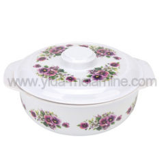 Melamine Handle Bowl with Lid, 8.5 Inch