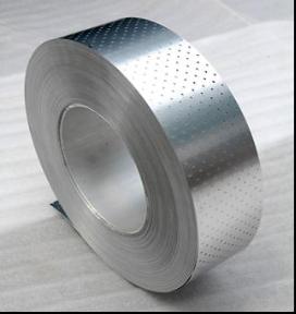 Perforated aluminium strip for ppr pipe