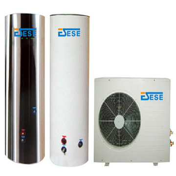 Split heat pump water heater refrigerant circle