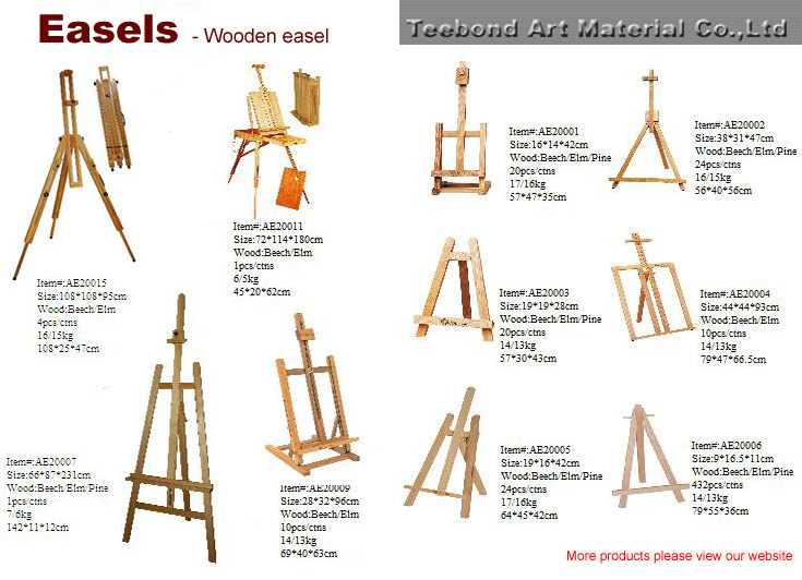 Wooden easel