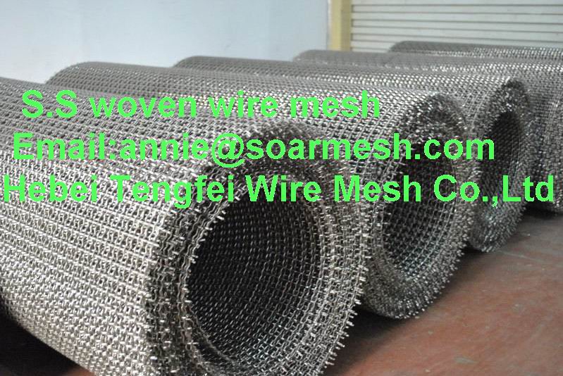 Stainless steel crimped wire mesh