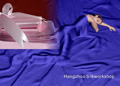 Silk bed sheet