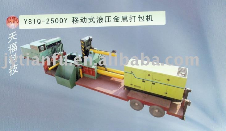 Moving scrap metal hydraulic baler manufacturer