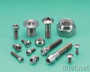 Titanium bicycle bolt and titanium motorcycle scre