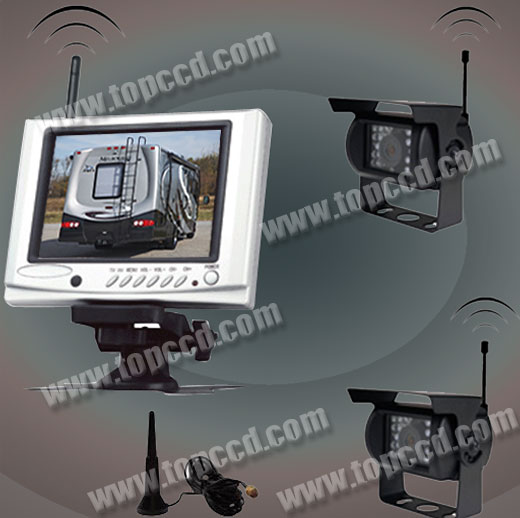 2.4G wireless 5inches car rear view monitor system(DC11~32V wide voltage) (www.topccd.com)