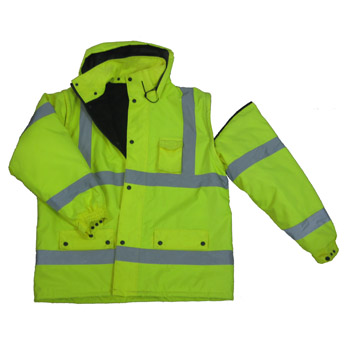 Polyester/PU 2 in 1 Safety Parka