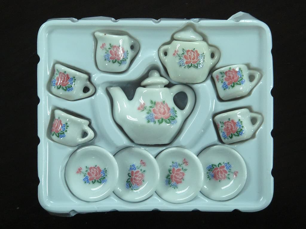 13 Pcs Mini Ceramic Tableware Set (High Temperature Processing)