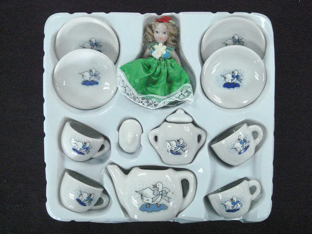 13 Pcs Mini Ceramic Tableware Set (High Temperature Processing)