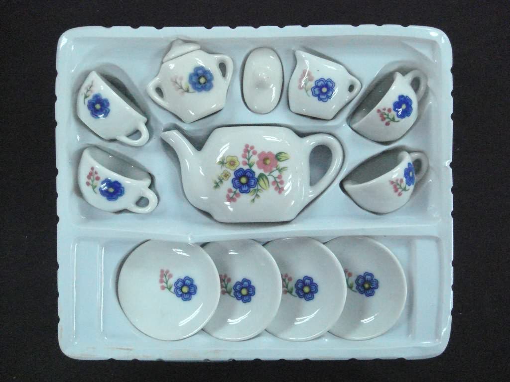 13 Pcs Mini Ceramic Tableware Set (High Temperature Processing)