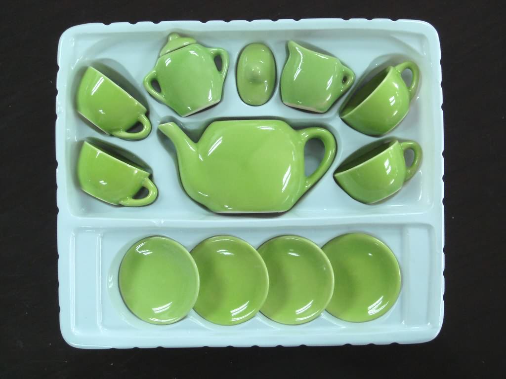 13 Pcs Mini Ceramic Tableware Set (Medium Temperature Processing)