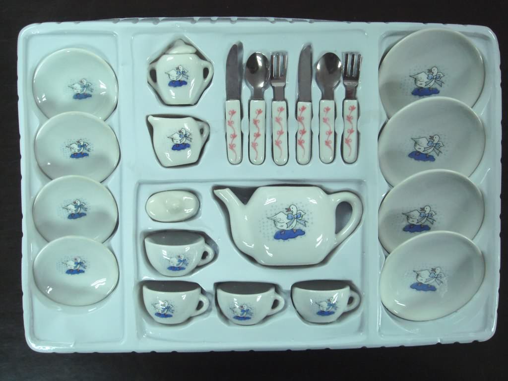 23 Pcs Mini Ceramic Tableware Set (High Temperature Processing)