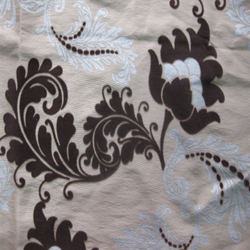 Flocked Drapery Fabric