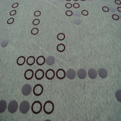 Circle Upholstery Fabric Flock