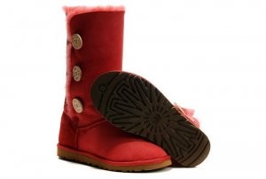 1873 Red UGG Bailey Button Triplet Boots 45% off