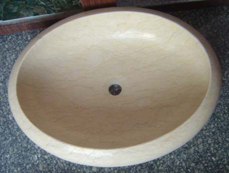 stone sink, vessel