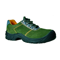 Green Suede Leather Work Shoe