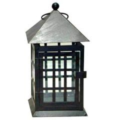 Antique Style Lantern With Flameless Wax Candle