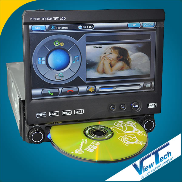 7 inch All in one car dvd with detachable faceplate