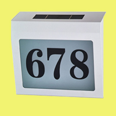 Solar House Number Light