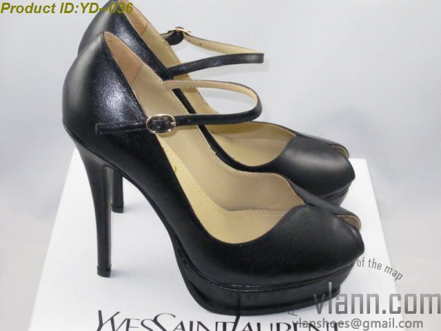 YSL peeptoe pump