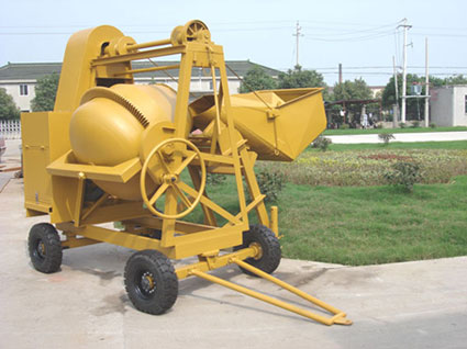 tilting drum concrete mixer