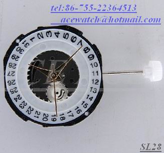 Quartz watch movement SL28