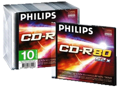 PHILIPS BLANK CD-R 700mb 80mins 52x