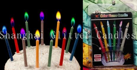 Color Flame Birthday Candle