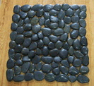  Black meshwork cobblestone 