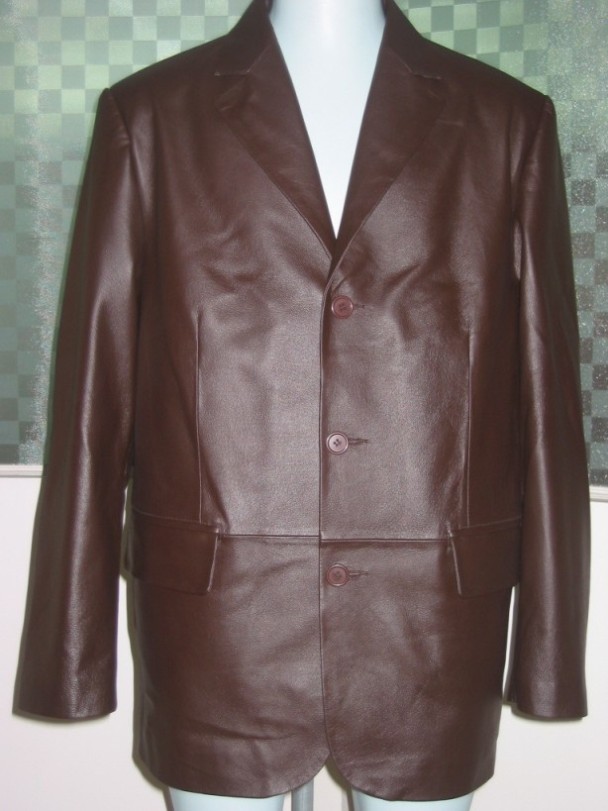 men's leather outwear