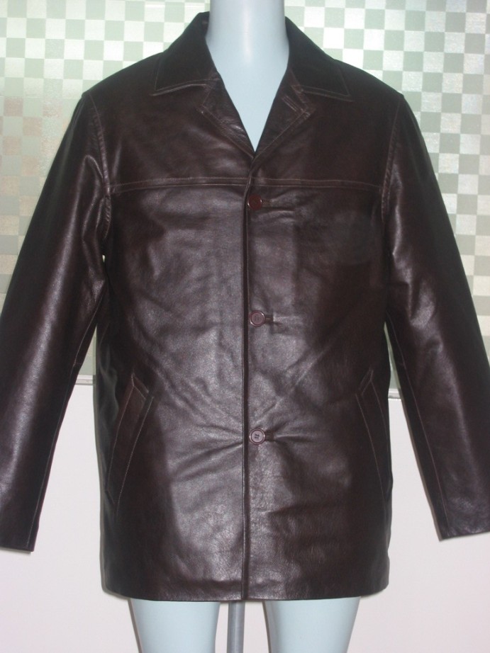 Men's leather outer wear