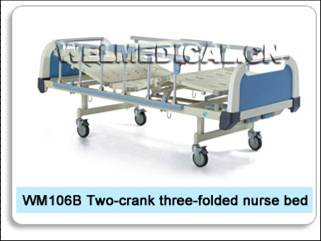 WM106B Two-crank three-folded nurse bed