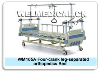 WM105A Four-crank leg-separated orthopedics bed