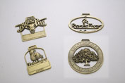 Metal golf bag tags