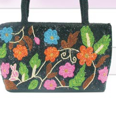 Handbag (Bead embroidery handicraft)