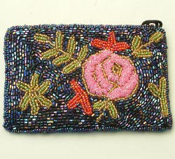 Purse (Bead embroidery handicraft)