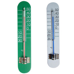 Wooden Back Thermometer