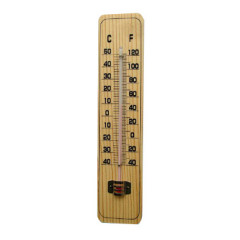 Wood Back Wall Thermometer