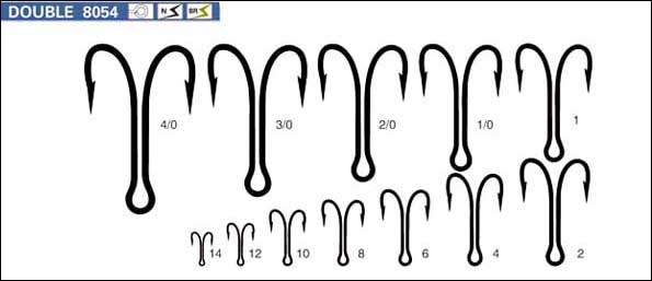 fishing hook-DOUBLE  8054