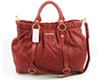 MIUMIU red lambskin leather handbag