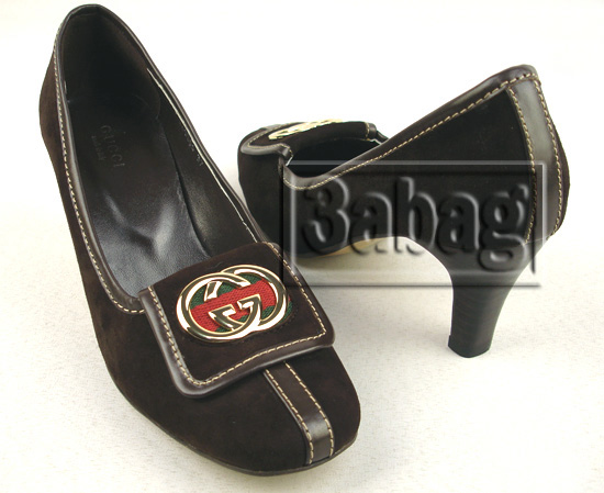 g coffee mid heel shoes 163300