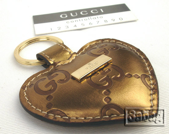 g golden leather heart model charm 153195