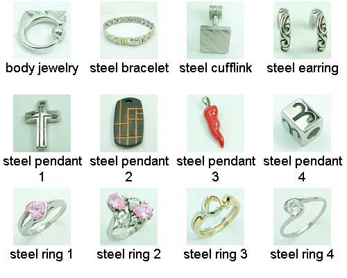 316L S. steel jewelry on  wonmanjewelry com