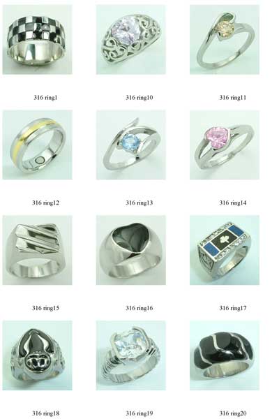 316l stainless steel jewelry ring