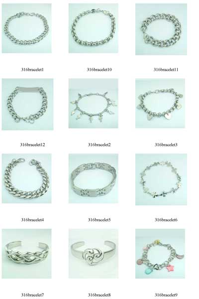 316l stainless steel jewellery bracelet