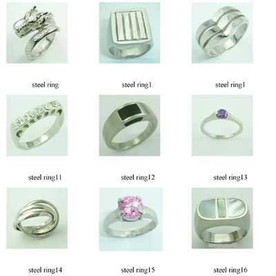 fashion jewelry 316L stainless steel jewelry rings