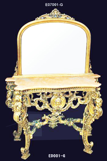 wooden frame mirror