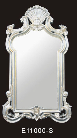 wooden frame mirror